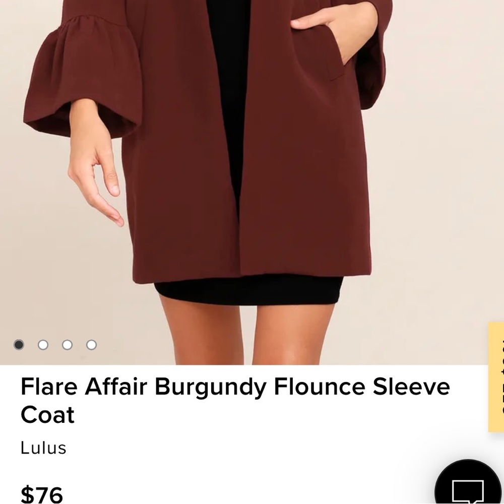Lulus peacoat - Picture 5 of 5